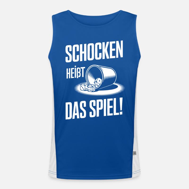 Schocken, c’est le nom du jeu ! Dés Puzzle Jule Débardeur respirant contrasté Homme 