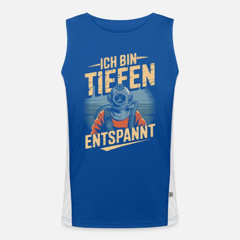 Plongée I’m Deeply Relax Casque de plongée Débardeur respirant contrasté Homme 