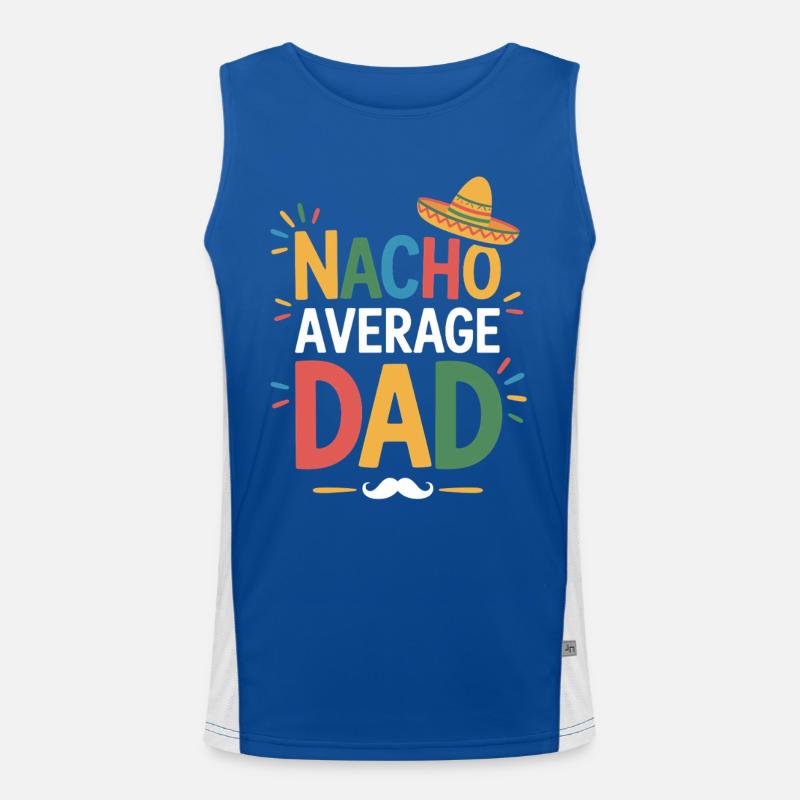 Nacho Average Dad Funktionelles Kontrast-Tank Top für Männer 