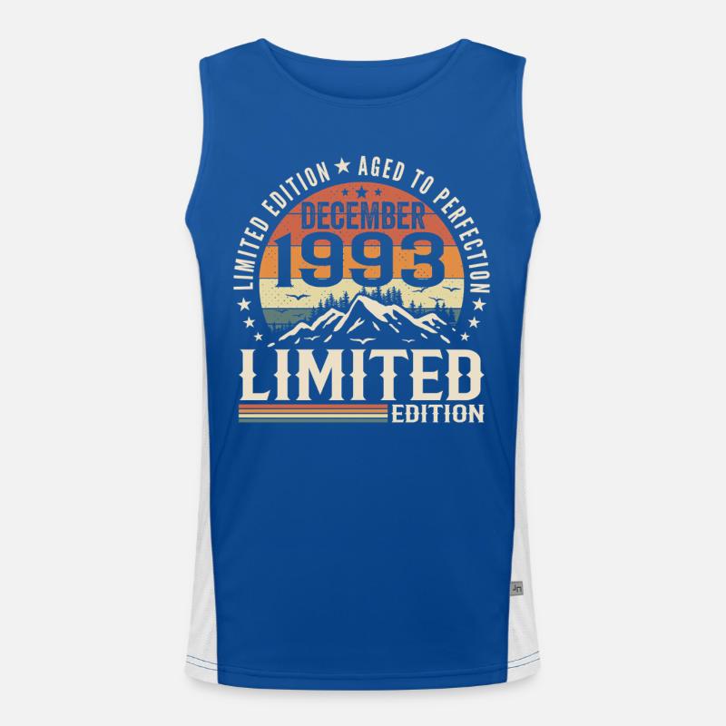 Dezember 1993 Funktionelles Kontrast-Tank Top für Männer 