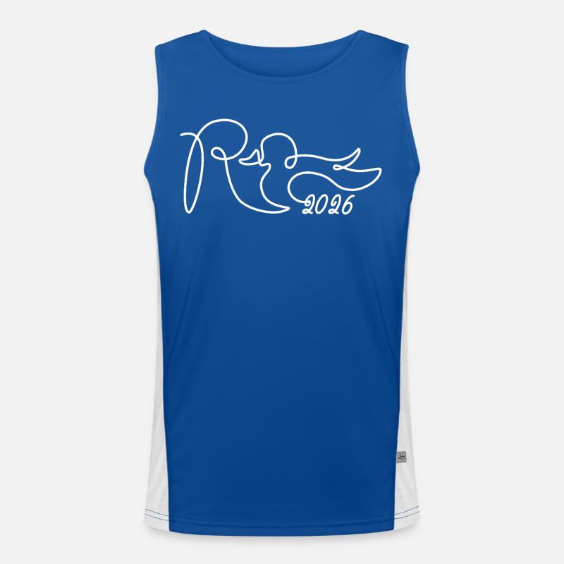 Rente eine Linie - 2026 Endlich geschafft Funktionelles Kontrast-Tank Top für Männer 