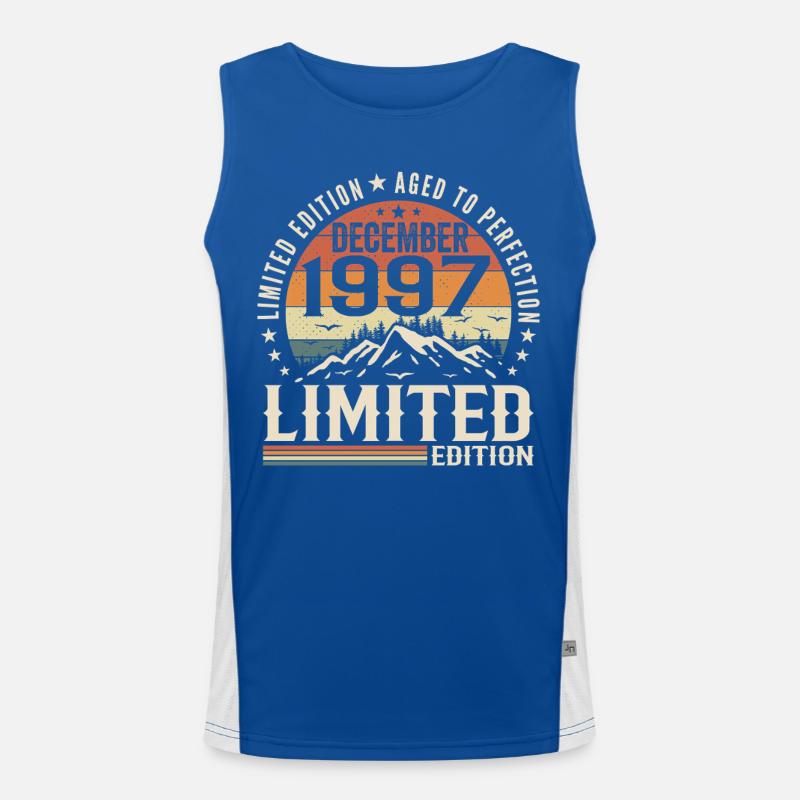 Dezember 1997 Funktionelles Kontrast-Tank Top für Männer 
