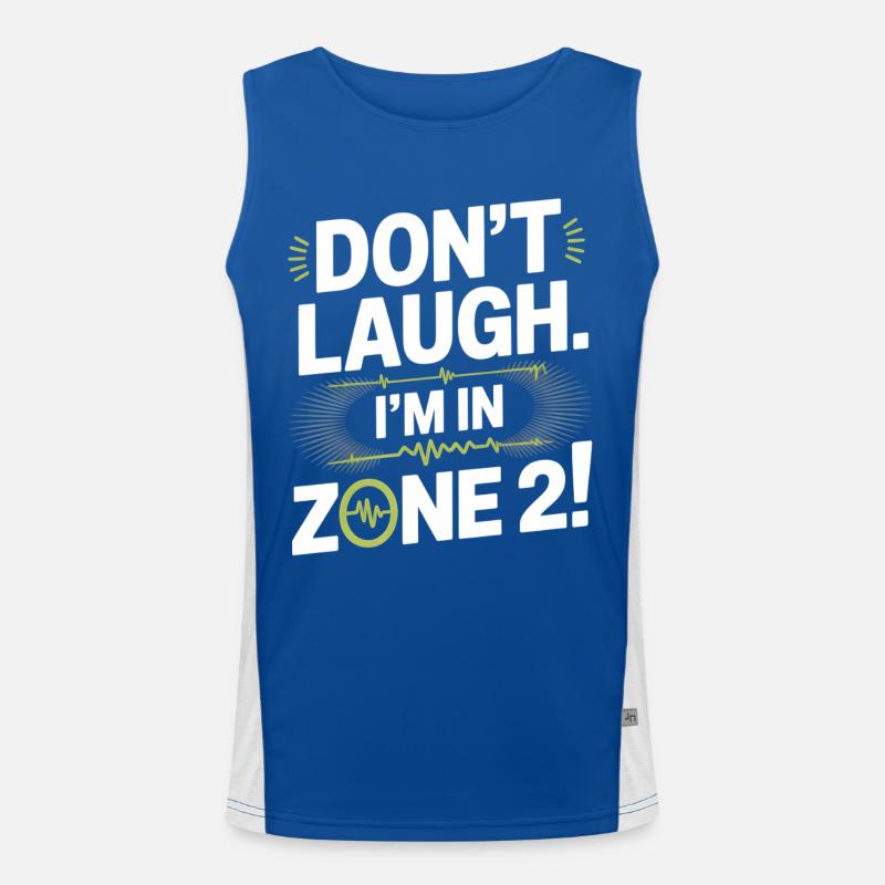 Zone 2 Training - Running Group Jogging Runners Men's Functional Contrast Tank Top 
