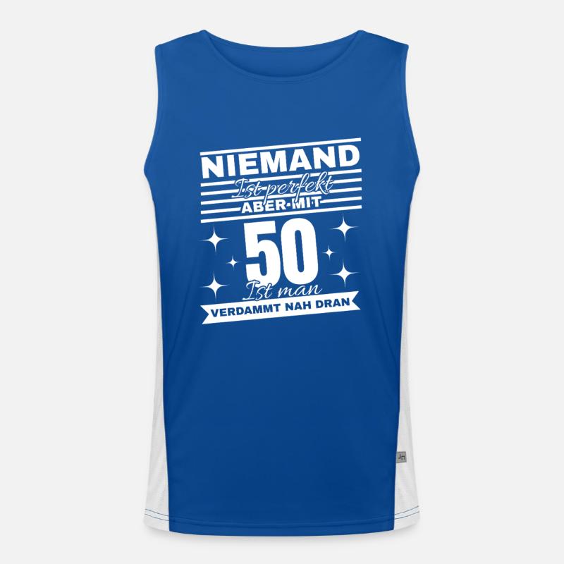 Chemise blague 50e anniversaire Débardeur respirant contrasté Homme 