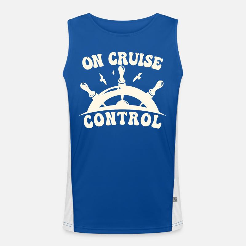 Sur le régulateur de vitesse Débardeur respirant contrasté Homme 