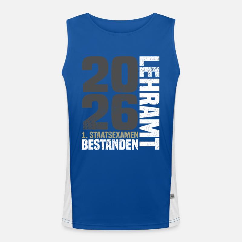 1st State Examination Teacher Training 2026 Men's Functional Contrast Tank Top 