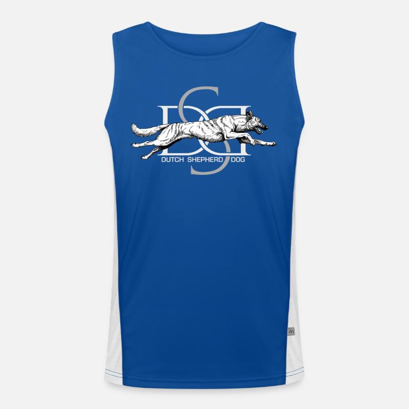 Dutchie - Holländischer Schäferhund Funktionelles Kontrast-Tank Top für Männer 