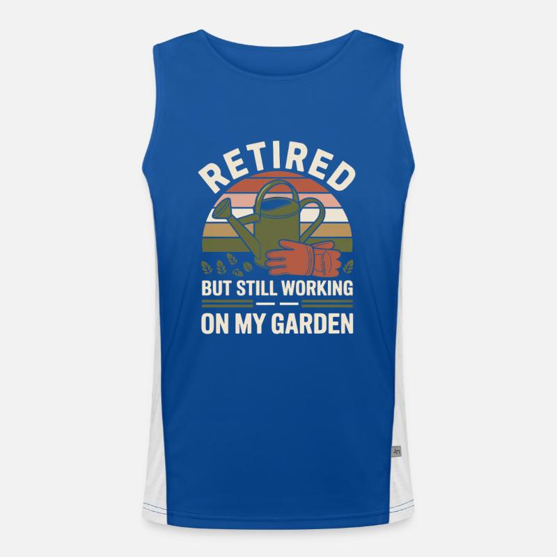 Humor Retirement Men's Functional Contrast Tank Top 