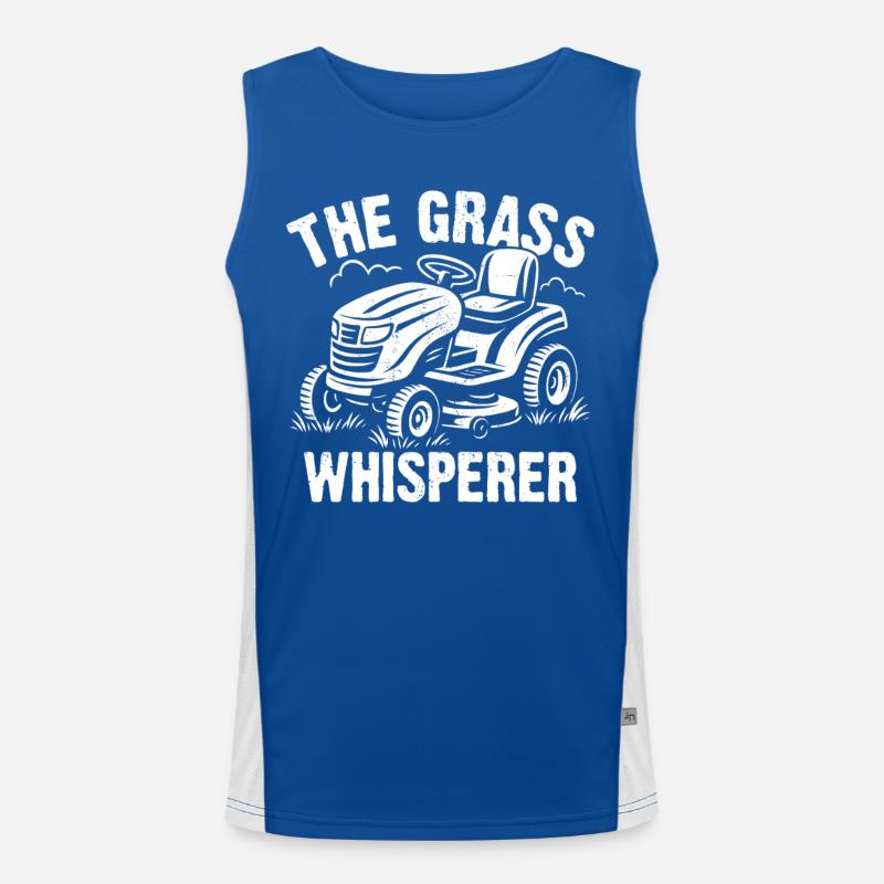 The Grass Whisperer Men's Functional Contrast Tank Top 
