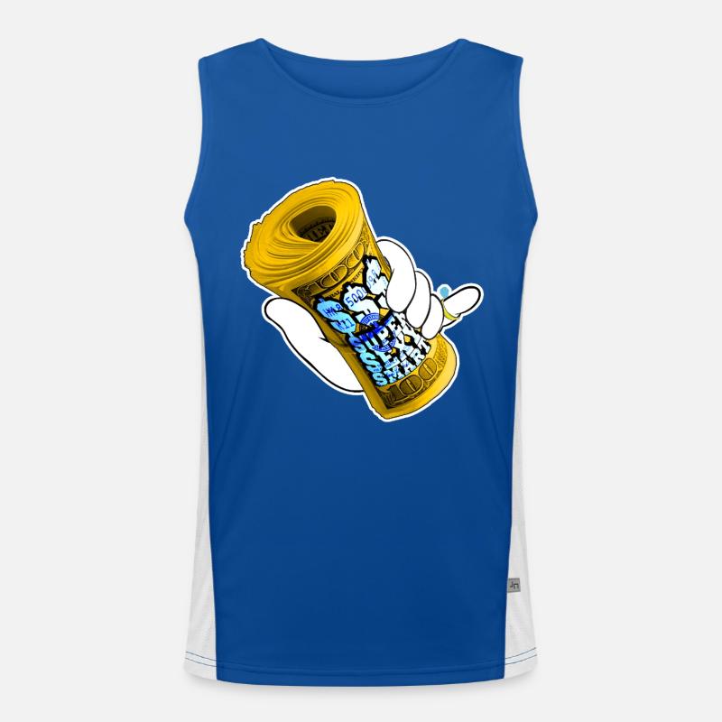 Argent Débardeur respirant contrasté Homme 