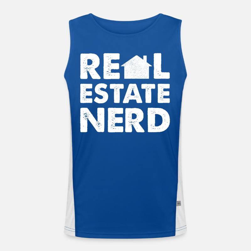 Nerd de l’immobilier Débardeur respirant contrasté Homme 