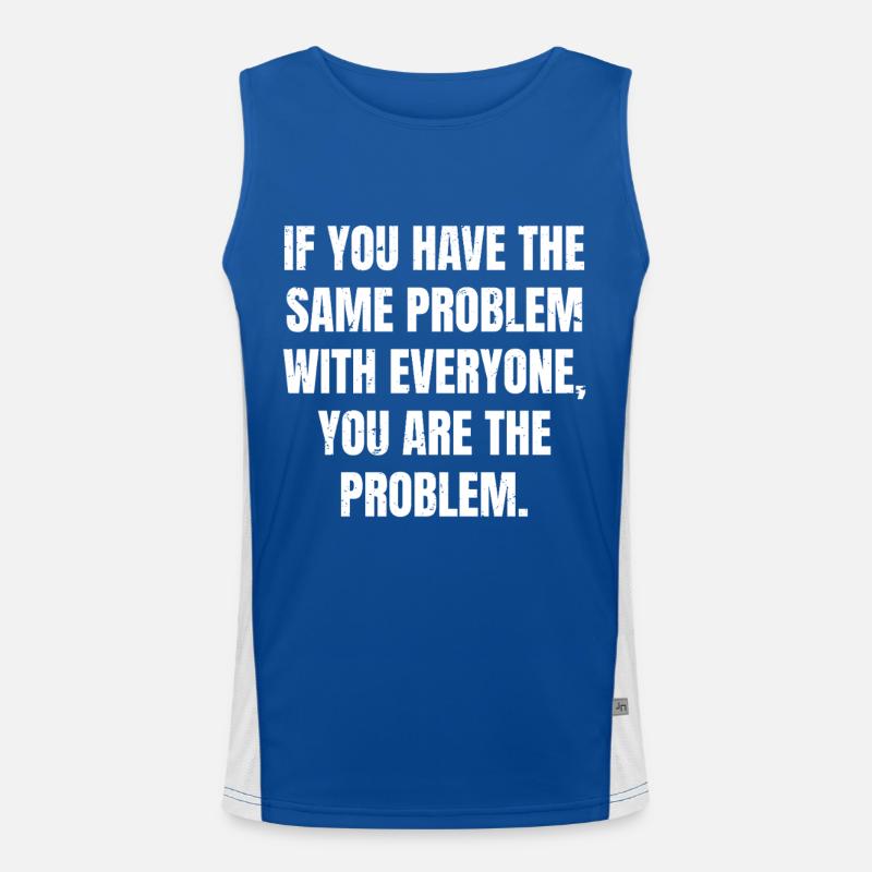 Wenn du mit allen das gleiche Problem hast, hast du Funktionelles Kontrast-Tank Top für Männer 