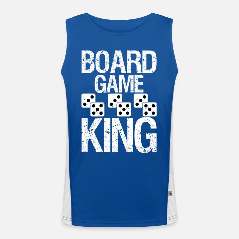 board game king Funktionelles Kontrast-Tank Top für Männer 
