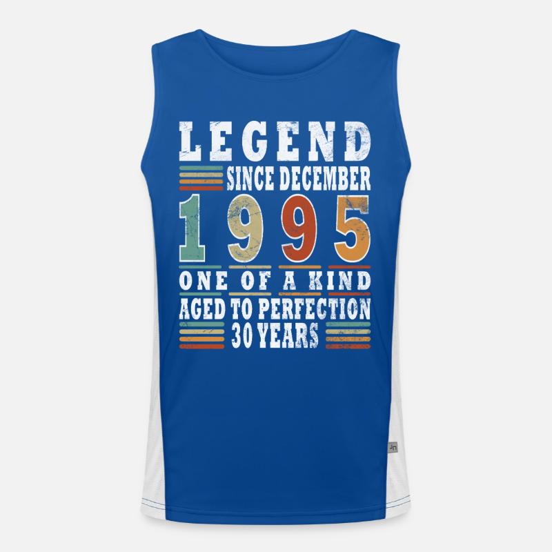 Dezember 1995 Funktionelles Kontrast-Tank Top für Männer 