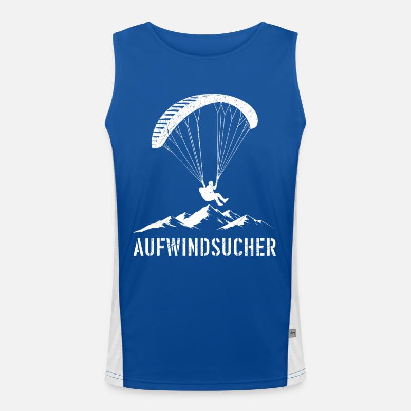 Paraglider UPWIND SEEKER Fun Men's Functional Contrast Tank Top 
