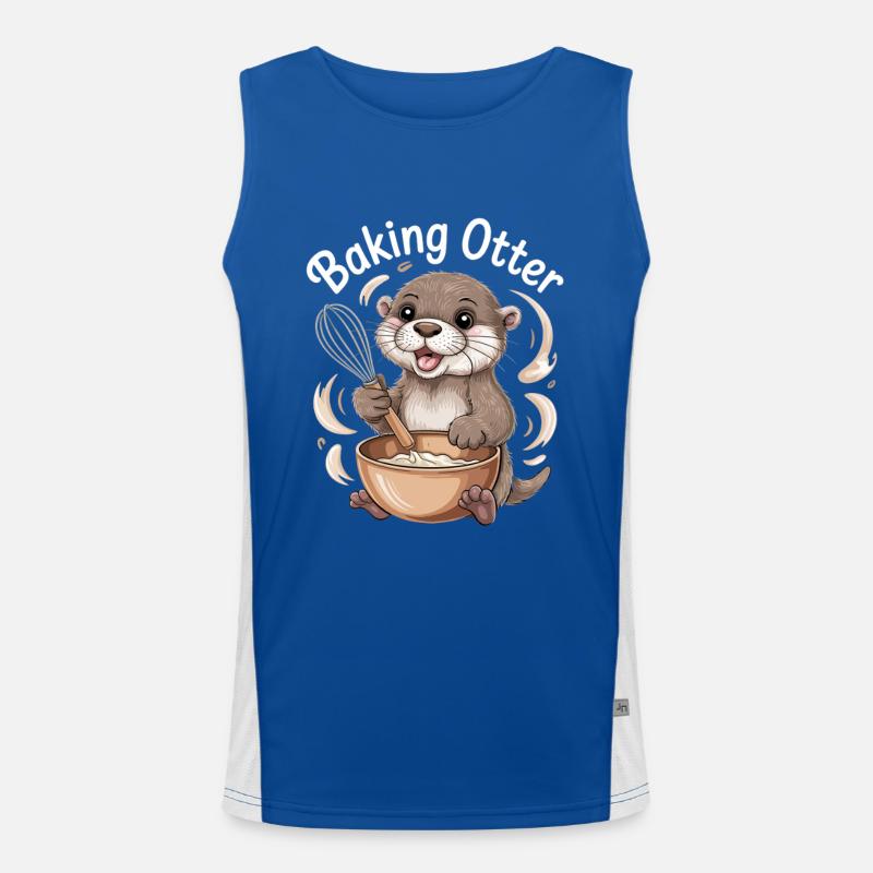 Otter Humor Funktionelles Kontrast-Tank Top für Männer 