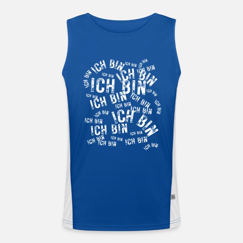 I'm Typo Circle Pattern Men's Functional Contrast Tank Top 