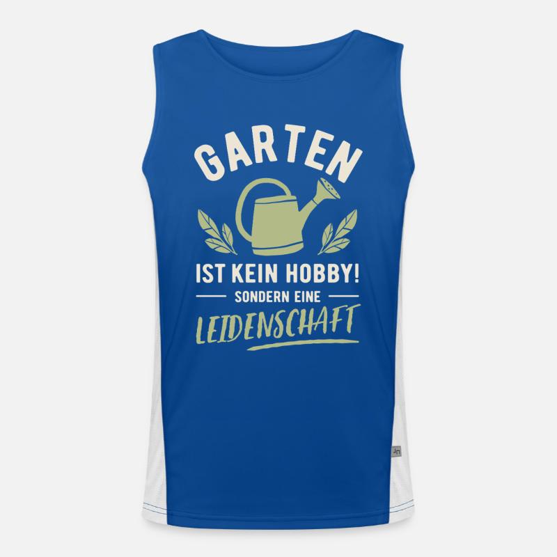 Garten | Kein Hobby sondern Leidenschaft Funktionelles Kontrast-Tank Top für Männer 