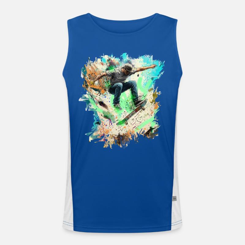 skateboarding Men's Functional Contrast Tank Top 