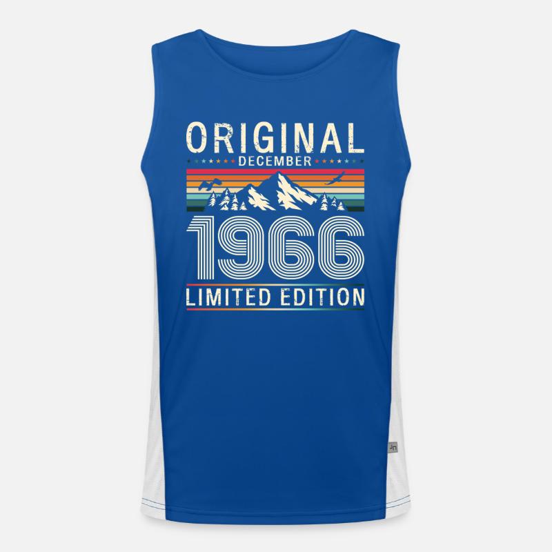 60e anniversaire Volume original décembre 1966 Débardeur respirant contrasté Homme 