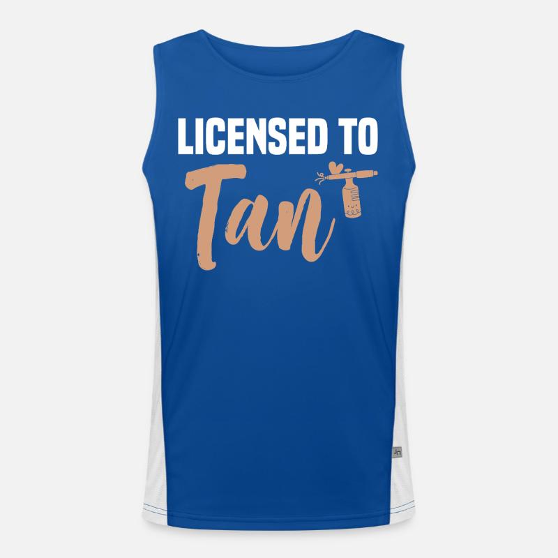 Spray Tan Technician Professionals Kit Spray Tan Funktionelles Kontrast-Tank Top für Männer 