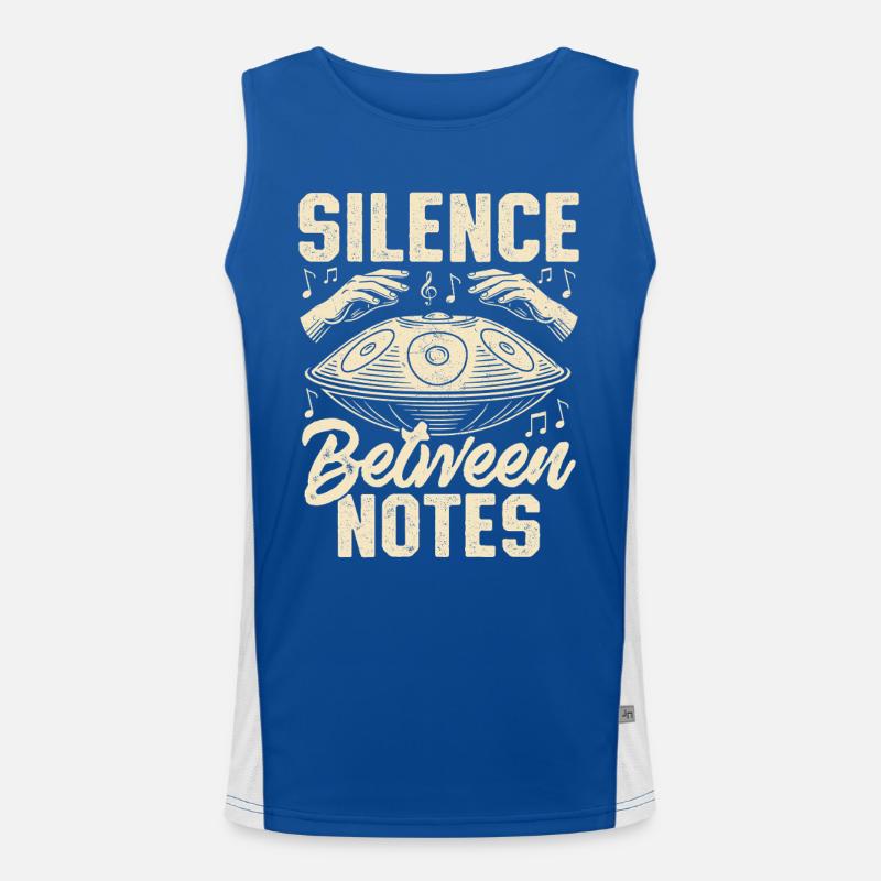 Silence Between Notes Funktionelles Kontrast-Tank Top für Männer 