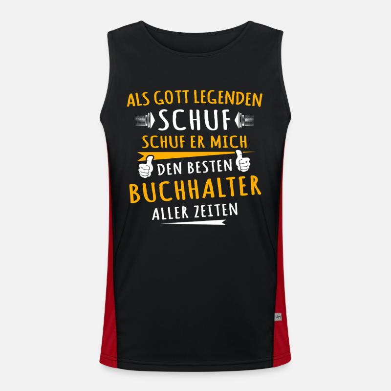 Buchhalter Funktionelles Kontrast-Tank Top für Männer 