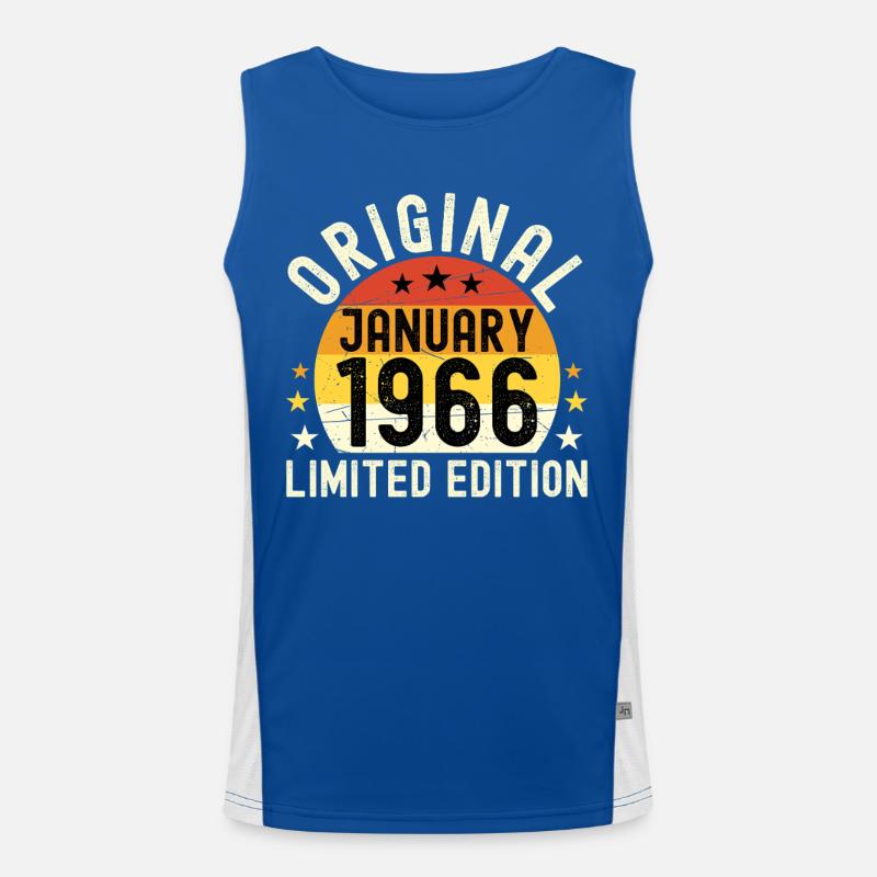 Jubiläum Januar 1966 Limitierte Originalauflage Funktionelles Kontrast-Tank Top für Männer 