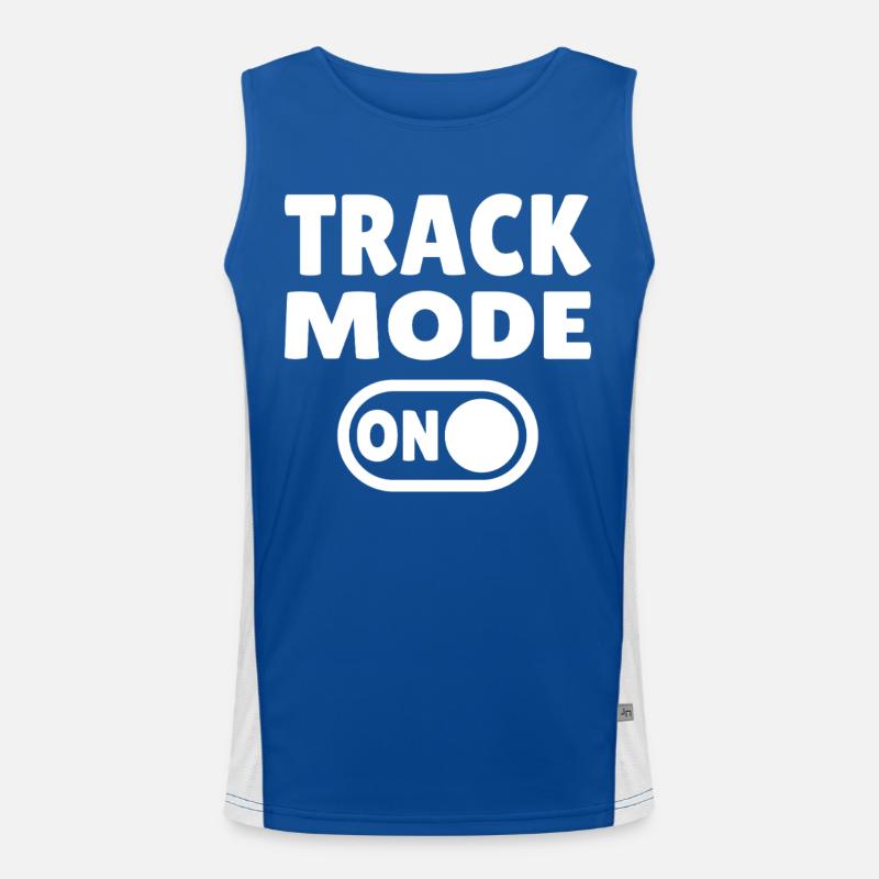 Mode piste activé – Concentrez-vous sur la vitesse Débardeur respirant contrasté Homme 