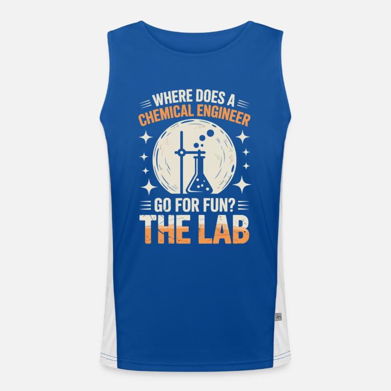 Proud engineering lab life Men's Functional Contrast Tank Top 