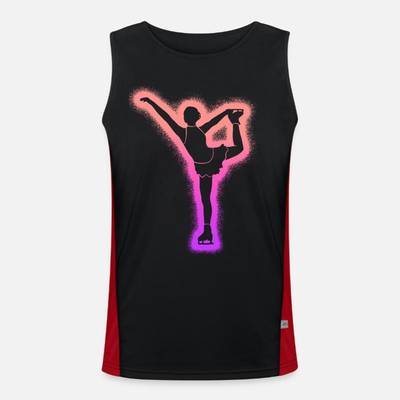 Eiskunstläuferin Eislaufen Damen Eiskunstlauf Men's Functional Contrast Tank Top 