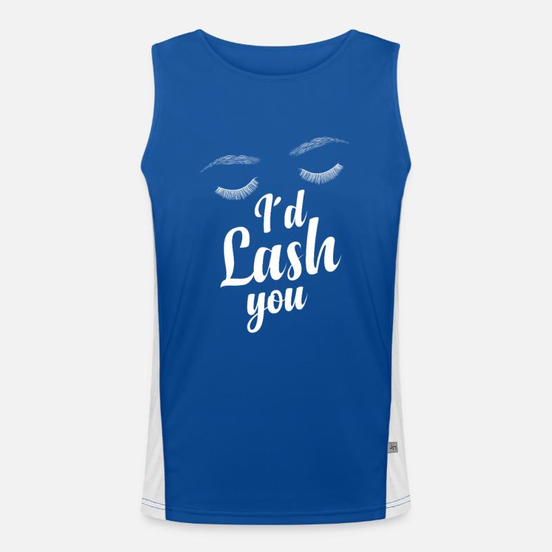  Lash Technician Eyelash Whisperer Lash Tech Men's Functional Contrast Tank Top 