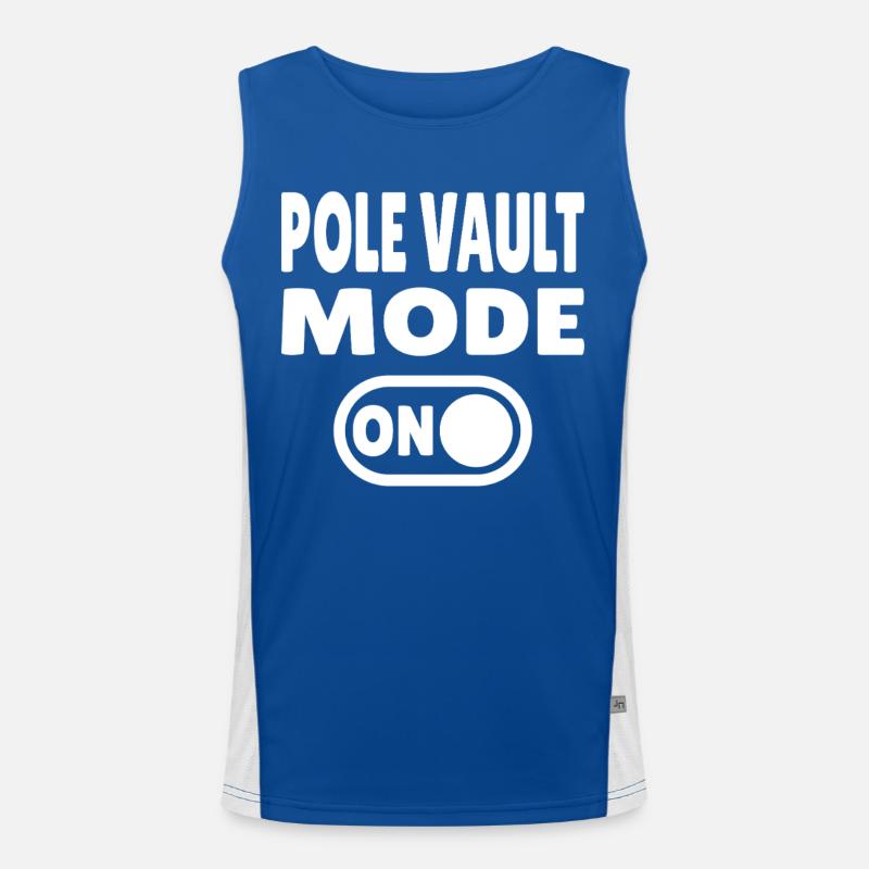 Pole Vault Mode ON – Stabhochsprung Funktionelles Kontrast-Tank Top für Männer 