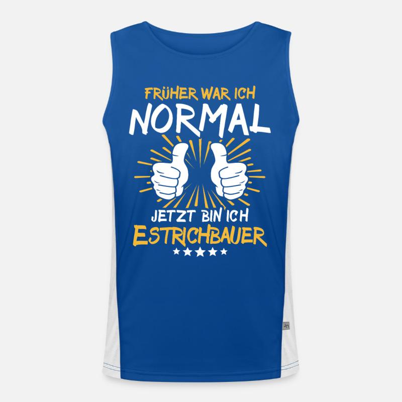 Screed Builder Saying Men's Functional Contrast Tank Top 