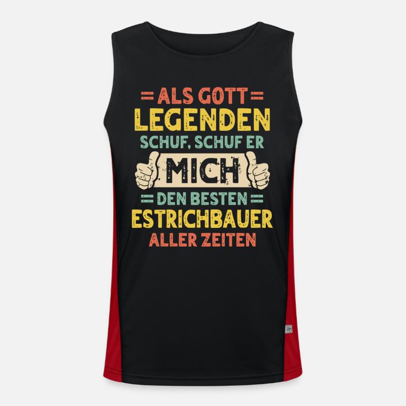 Screed builder Men's Functional Contrast Tank Top 