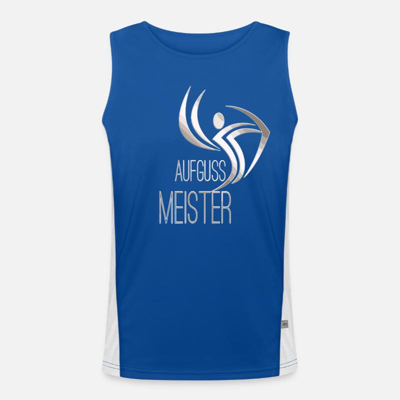 Sauna Infusion Master Competition Silver Men's Functional Contrast Tank Top 