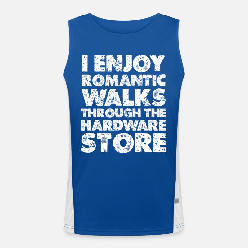 Romantische Baumarktspaziergänge Funktionelles Kontrast-Tank Top für Männer 