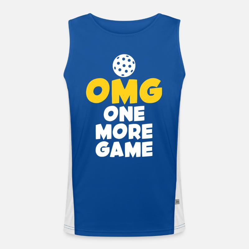 OMG: One more game Men's Functional Contrast Tank Top 