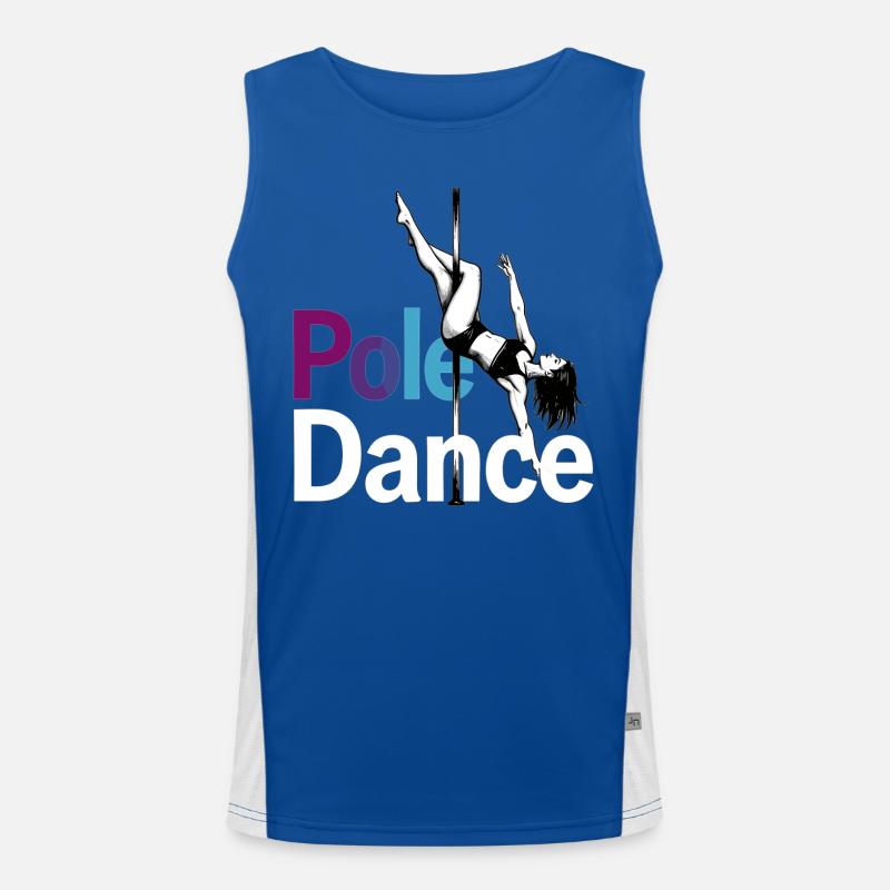Pole Dance Pole Dancer Graphic Acrobatic Dance Men's Functional Contrast Tank Top 