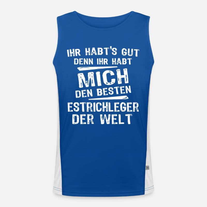 Screed layer Men's Functional Contrast Tank Top 