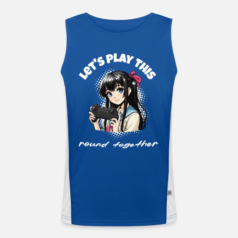 Jouons ensemble - Conception de jeux vidéo Débardeur respirant contrasté Homme 