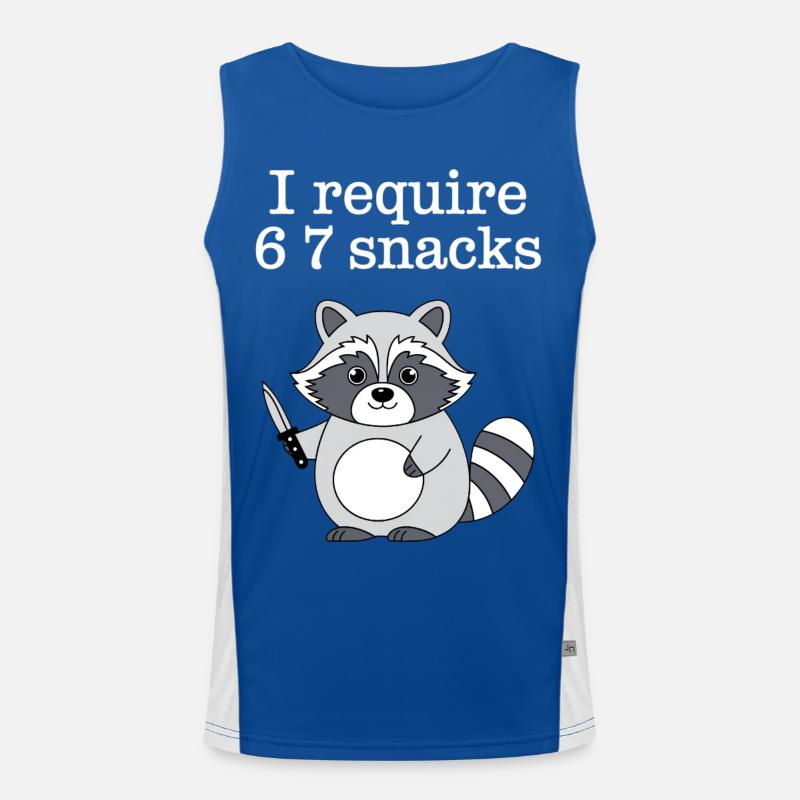 6-7 Internet Meme Cooler 6 7 Waschbär Funktionelles Kontrast-Tank Top für Männer 