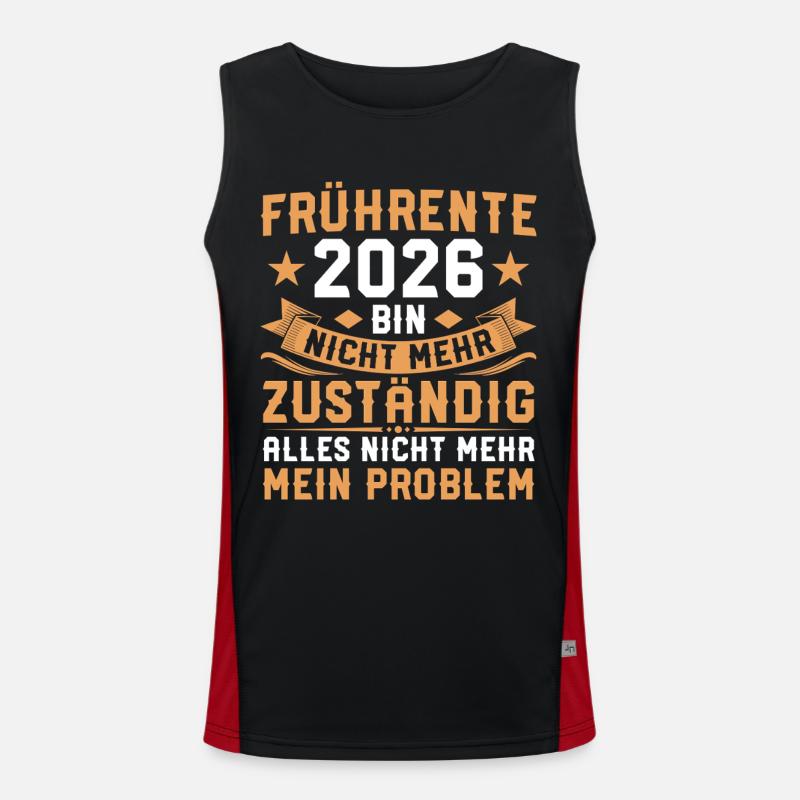 Retraite anticipée 2026 Plus responsable Retraite partielle Débardeur respirant contrasté Homme 