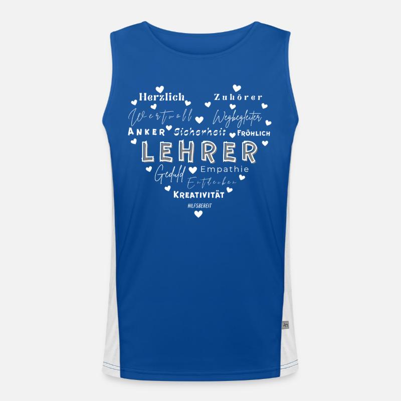 Abschiedsgeschenk Lehrer  Funktionelles Kontrast-Tank Top für Männer 