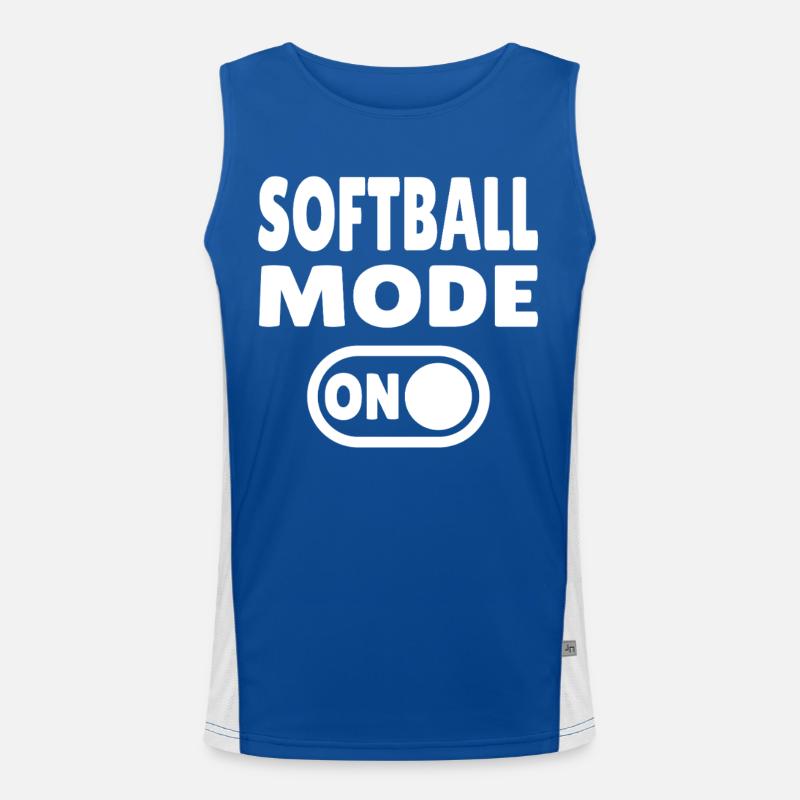 Mode softball activé Débardeur respirant contrasté Homme 