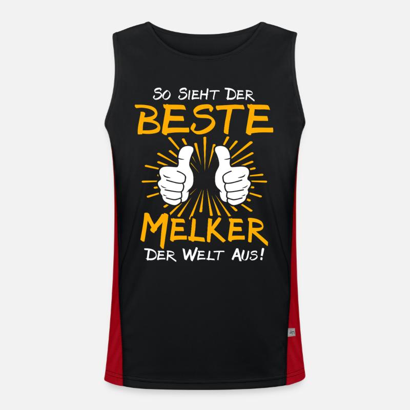 Melker Geschenkidee Funktionelles Kontrast-Tank Top für Männer 