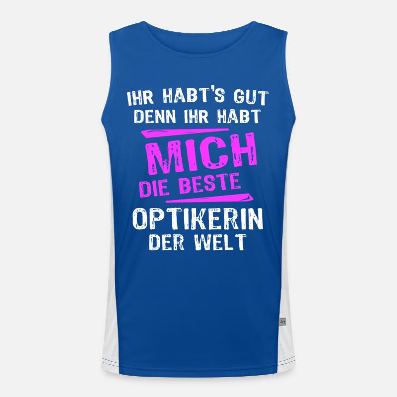 Opticien Spruch Débardeur respirant contrasté Homme 