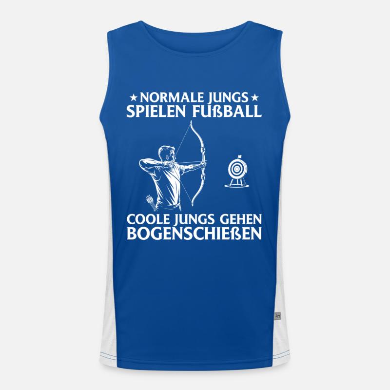 Garçon archer avec tir à l’arc sur cible Débardeur respirant contrasté Homme 