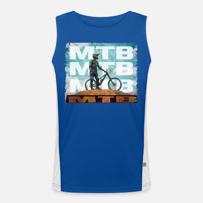 MTB Funktionelles Kontrast-Tank Top für Männer 