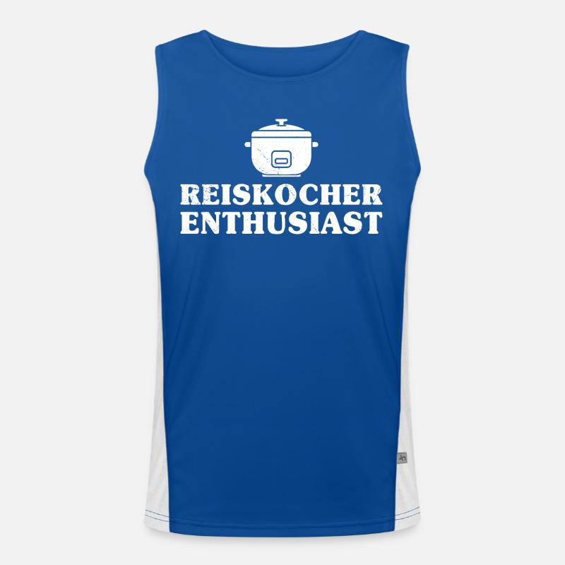 Cooking Rice Cooker ENTHUSIAST Fun Men's Functional Contrast Tank Top 